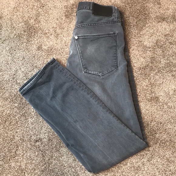 H&M Other - H&M Sliq weathered gray button fly Jeans 31x32